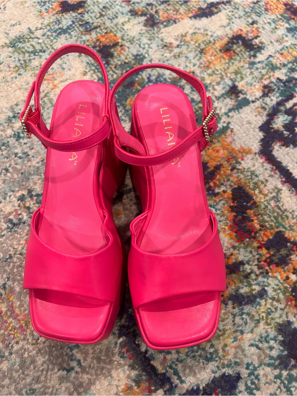 Hot Pink Women's Slingback Sandals